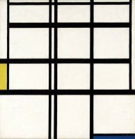 Composition in Yellow, Blue, And White, I by Piet Mondrian