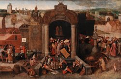 Christ Driving The Traders From The Temple by Pieter Bruegel the Elder