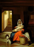 Mother Nursing Her Child by Pieter de Hooch