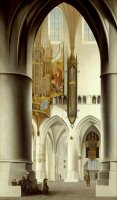 Interior of The Church of St Bavo in Haarlem by Pieter Jansz Saenredam