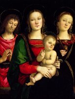 The Madonna and Child with St. John the Baptist and St. Catherine of Alexandria by Pietro Perugino