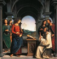 The Vision Of St Bernard by Pietro Perugino
