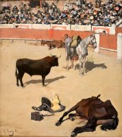 Bulls (dead Horses) by Ramon Casas i Carbo