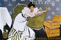 Champagne Codorniu (lola Plumet) by Ramon Casas i Carbo