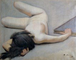 Female Nude by Ramon Casas i Carbo