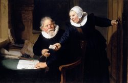 The Shipbuilder And His Wife Jan Rijcksen And His Wife Griet Jans 1633 by Rembrandt van Rijn