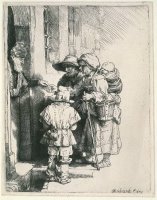 Beggars at The Door by Rembrandt