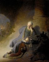 Jeremiah Lamenting The Destruction of Jerusalem by Rembrandt