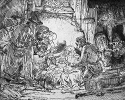 Nativity by Rembrandt