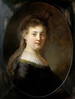 Portrait of Saskia Van Uylenburgh (16121642) by Rembrandt