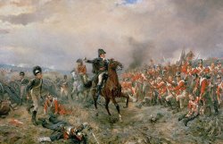 The Duke Of Wellington At Waterloo by Robert Alexander Hillingford