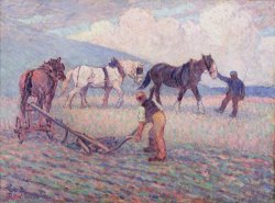 The Turn - Rice Plough by Robert Polhill Bevan