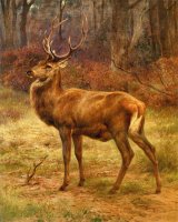 Stag in an Autumn Landscape by Rosa Bonheur