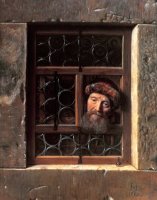 Man at a Window by Samuel van Hoogstraten