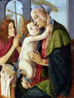 Madonna And Child with The Infant St. John by Sandro Botticelli