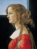 Portrait Of A Young Woman by Sandro Botticelli
