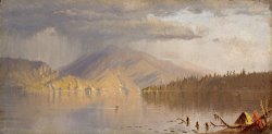 Lake Scene (possibly: a Rainy Day on Lake Kenogamy), C. 1878 by Sanford Robinson Gifford