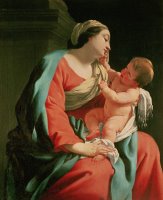Madonna and Child by Simon Vouet