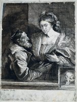 Titian's Self Portrait with a Young Woman by Sir Antony Van Dyck