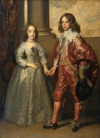 William Ii, Prince of Orange And Princess Henrietta Mary Stuart, Daughter of Charles I of England by Sir Antony Van Dyck
