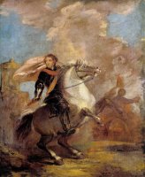 An Officer on Horseback by Sir Joshua Reynolds