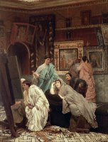 A Collector of Pictures at the Time of Augustus by Sir Lawrence Alma-Tadema