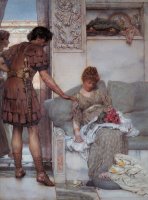 A Silent Greeting by Sir Lawrence Alma-Tadema