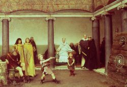 The Education of the Children of Clothilde and Clovis by Sir Lawrence Alma-Tadema