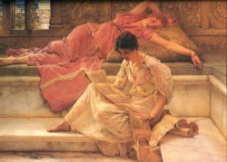 The Favourite Poet by Sir Lawrence Alma-Tadema