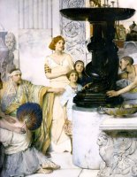 The Sculpture Gallery Detail by Sir Lawrence Alma-Tadema