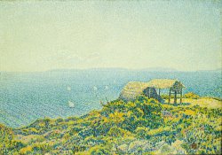 L'Ile du Levant vu du Cap Benat by Theo van Rysselberghe
