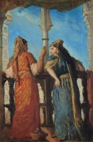 Jewish Women at the Balcony in Algiers by Theodore Chasseriau