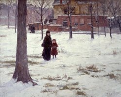 16th Street, Indianapolis (winter Morning) by Theodore Clement Steele