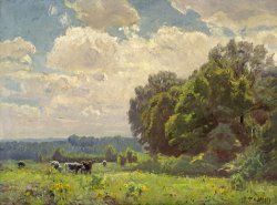 A Midsummer Idyll at Noon by Theodore Clement Steele