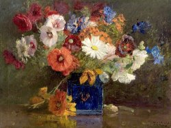 Vase of Flowers by Theodore Clement Steele