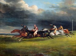 The Epsom Derby by Theodore Gericault