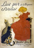 Lait Pur Sterilise Poster by Theophile Alexandre Steinlen