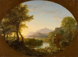 The Mill, Sunset by Thomas Cole