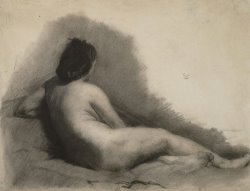Nude Woman Drawing by Thomas Eakins