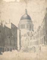 St. Paul's Cathedral, From St. Martin's Le Grand, London by Thomas Girtin