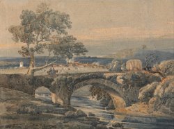 The Old Bridge in Devon by Thomas Girtin