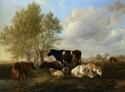 Meadows Near Canterbury by Thomas Sidney Cooper