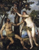 Adam And Eve by Titian