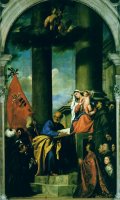 Madonna with Saints And Members of The Pesaro Family by Titian