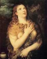 Mary Magdalen Repentant by Titian