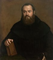 Monk With A Book by Titian