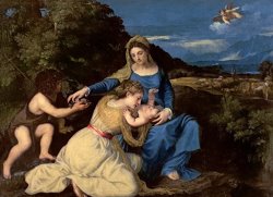 The Virgin And Child with Saints by Titian