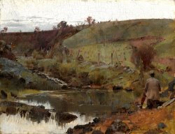 A Quiet Day on Darebin Creek by Tom Roberts