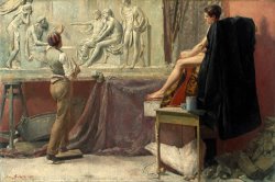 The Sculptor's Studio by Tom Roberts