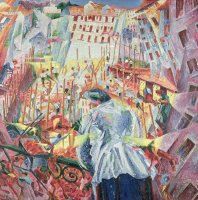 The Street Enters The House by Umberto Boccioni